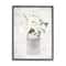Stupell Industries White Floral Bouquet Country Antique Milk Tin Framed Wall Art
